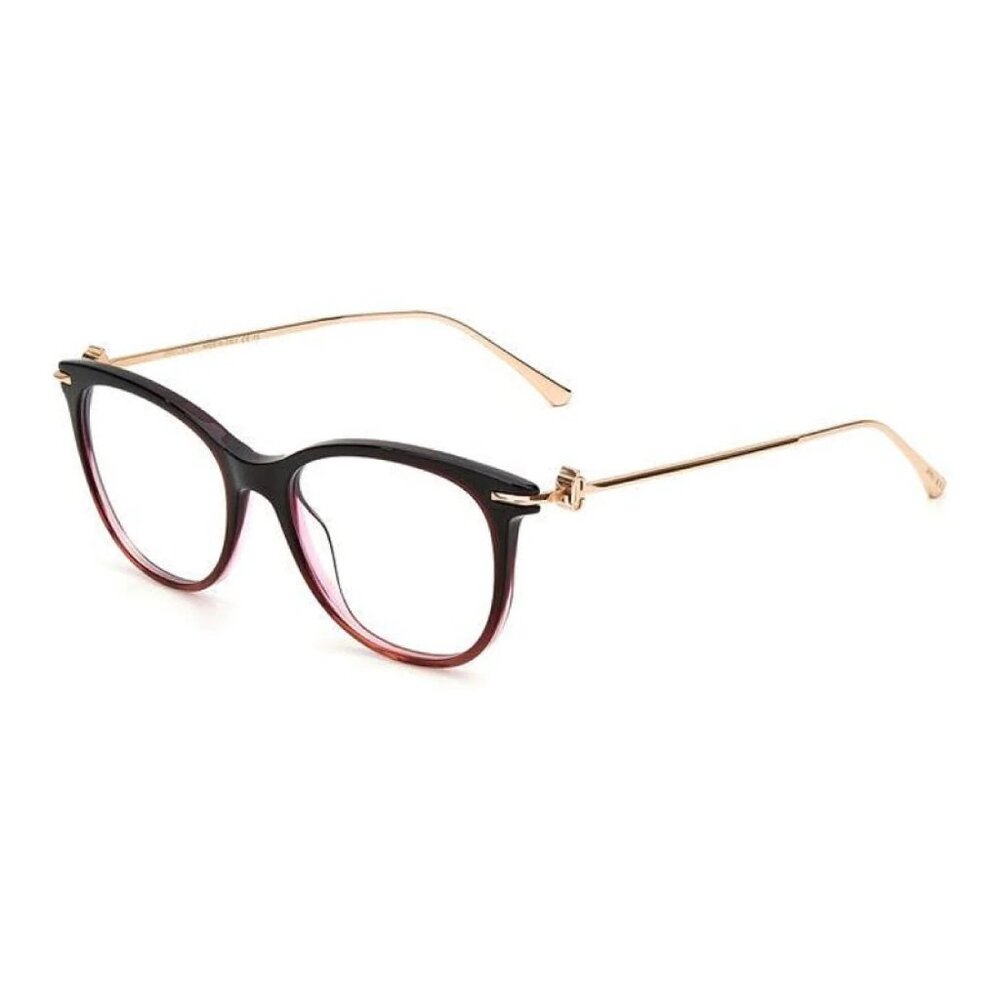 NEW JIMMY CHOO EYEGLASSES BURGUNDY GOLD WOMEN EYEWEAR JIMMY CHOO JC263 0EGL 00